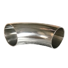 Pipe Fitting Butt Weld Stainless Steel 316L Sanitary Bevel End Long Radius 90 Degree Elbow