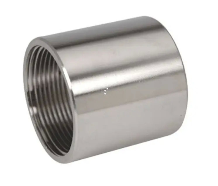 Stainless Steel Pipe Fittings 3000LB / 6000LB NPT Thread Forged Coupling