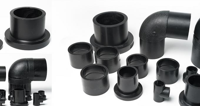 HDPE Düz Konnektör 4 İnç 25mm Alın Kaynak Soket Kaynak Pn16 HDPE Boru Ek Parçaları 0