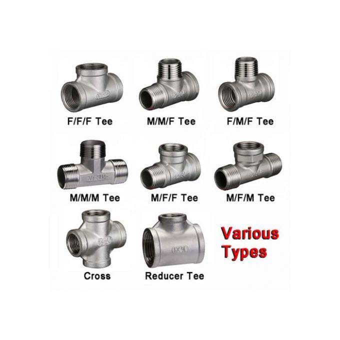 ASME B16.9 TR Kumlu paslanmaz çelik katmanları TEE 1/8 "-60" Butt kaynaklı SS boru montajı 3