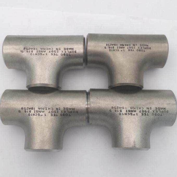 METAL düşük alaşımlı çelik boru armatürleri Butt kaynak boru armatürleri Equal Tee A403 WP904L 6 "SCH40 ASME B16.9 3