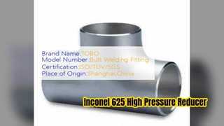 Inconel 625 Eksantrik Redüktör Yüksek Basınç Boru Bağlantı Parçası