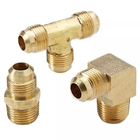 Forged Custom Size CNC Machining Lead Free Brass Connection Joint Pipe Fittings Elbow Tee Adapter Nipple Connector