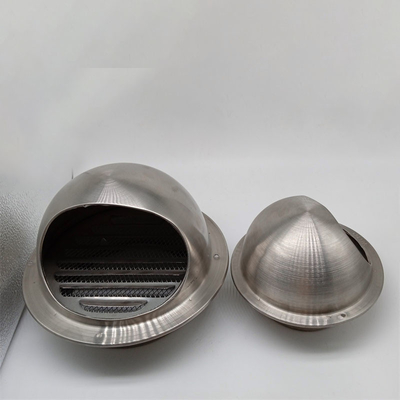 Air Vent 304 Stainless Steel 6 Inch Round Exhaust Grille Louvered Silver