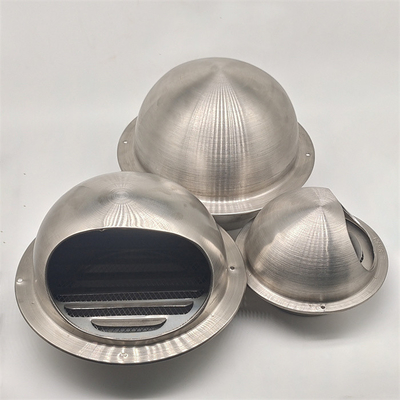 10" Stainless Steel Round Kitchen Wall Exhaust Waterproof Ventilation Mushroom Pipe Air Vent Cap Cover