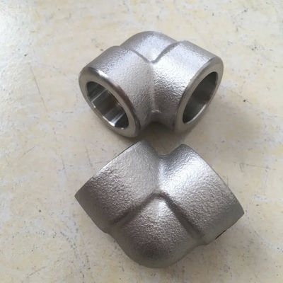 1/2 Inch 3000# Forged Carbon Steel Socket Weld 4 In. 90 Degree Pipe Elbow Fitting