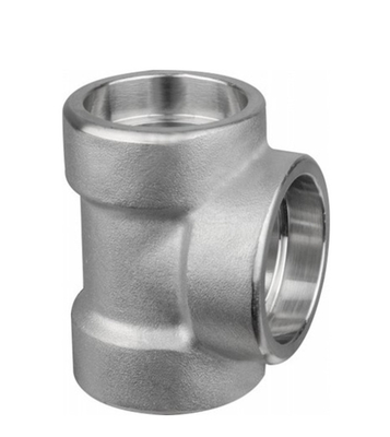 Asme B16.9 Schedule 40 Steel Pipe Fittings Socket Weld Tee Stainless Steel Equal Tee 304/316