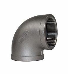 90 Degree Elbow Stainless Steel Pipe Fittings Double Internal Threaded Tube Connector
