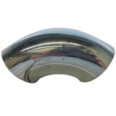 Stainless Steel Sanitary Welded Elbow Mirror Elbow Inside And Outside The Full Throw Welded Double Mirror 90 Degree Elbow