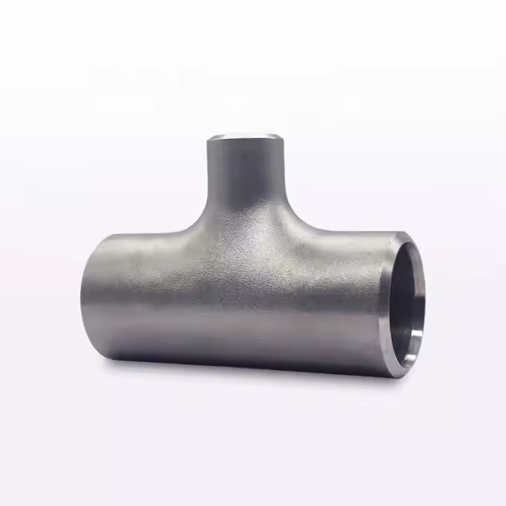 304 Stainless Steel Reducing Tee Seamless Construction Polished Finish