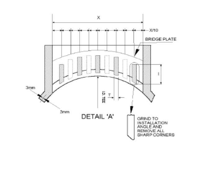 BARRED TEE REDUCING ASTM A860 WPHY 65 10X8 IN 1500#/PIPING CLASS