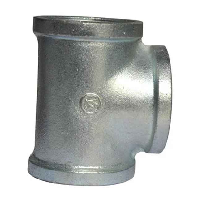 Male Female Black Threaded Malleable Iron Socket  Plumbing Material Galvanized Tee Pipe Fitting