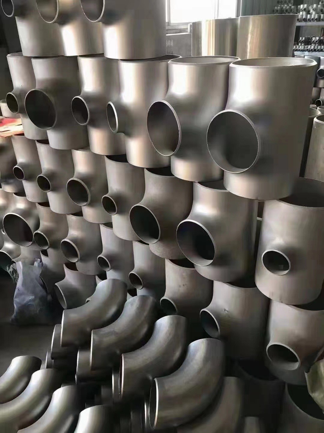 Hot selling Sanitary Stainless Steel SS304 SS316L DN25 Weld Equal Tee Pipe Fittings Polished Tee