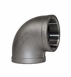 90 Degree Elbow Stainless Steel Pipe Fittings Double Internal Threaded Tube Connector