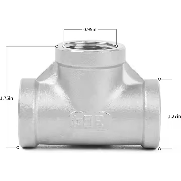 Stainless Steel Tee Super Biphase Materials for High-Performance Pipe Fittings