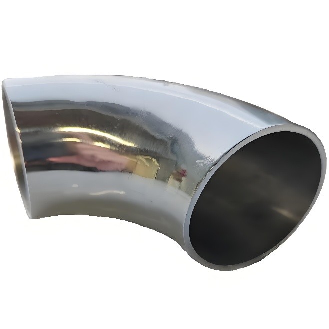 Stainless Steel Sanitary Welded Elbow Mirror Elbow Inside And Outside The Full Throw Welded Double Mirror 90 Degree Elbow