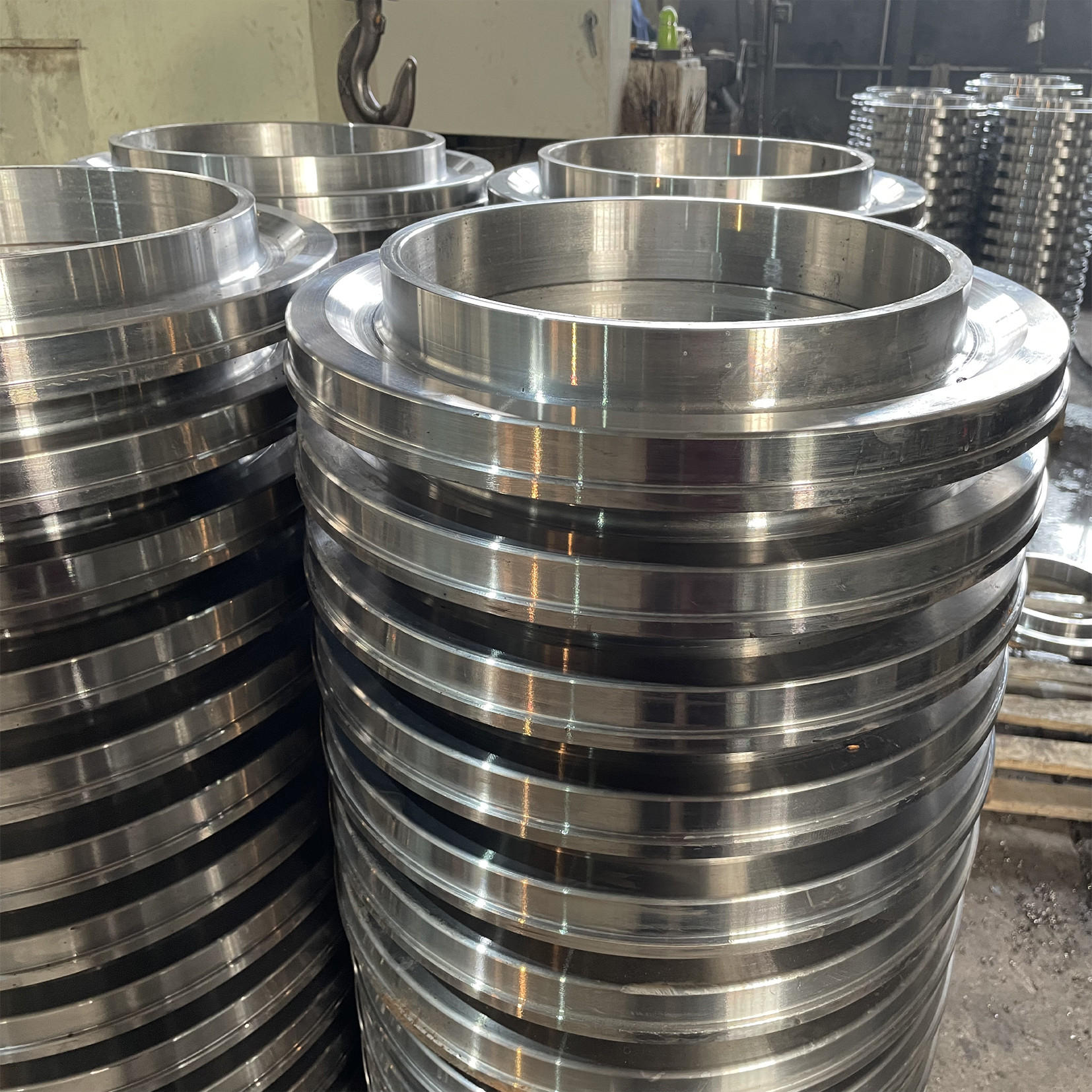 Weld neck flange, FFFE, BE, 8