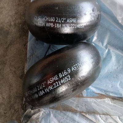 8" Curved Tube Elbow ASTM A40345 Stainless Steel 45 Degree Elbow Raw Material Equal To Pipe