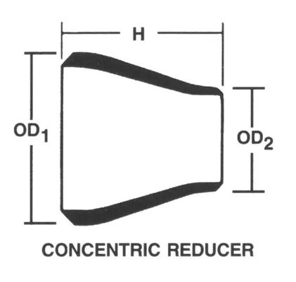 Stainless Steel Concentric Reducer Butt Weld Fitting Direct Selling