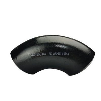 ASME B16.9 A234 90 Degree MS 1.5D Long Radius Butt Welded Carbon Steel Pipe Fittings Bend Seamless Elbows
