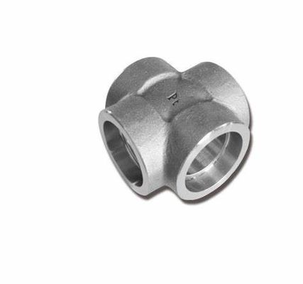 Stainless Steel 304/316 Socket Weld Cross 4 Way Tee Forged Socket Welding Pipe Fitting