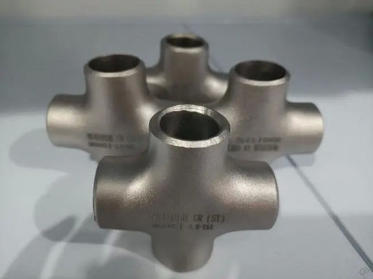 Customized Stainless Steel Ss304 316L 4 Way Pipe Fittings Butt Welding Equal Cross DN20 25 40 65 Eccentricity Cross Tube