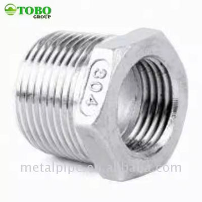 TOBO Brass Pipe Fitting 1/2" Male X 1/2" Female NPT Brass Reducer Hex Reducing Bushing