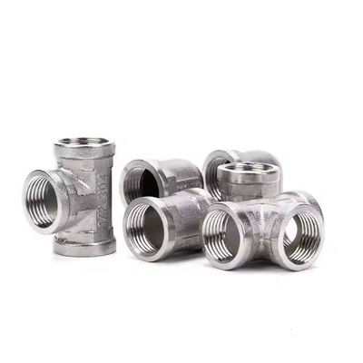 ASTM A312 UNS S31254 1-1/2'' SCH40 Pipe Fittings Tee Super Duplex Stainless Steel Equal / Reducing Tee