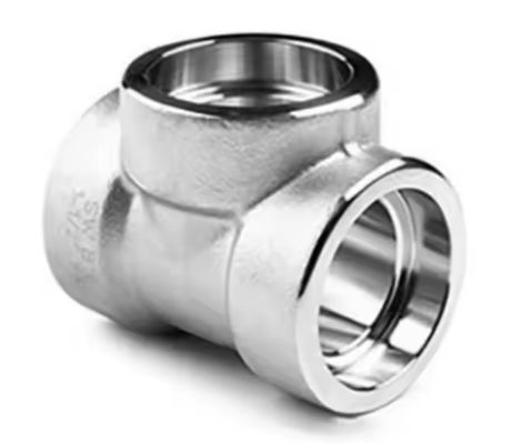 SW Tee Socket Welding Fitting Forged Pipe Fitting TR TS NPS 1/8"-NPS 4" ASTM A105 ASTM A182 F304/F304L, F316/F316LASTM A182 F11,  F91ASME B16.11