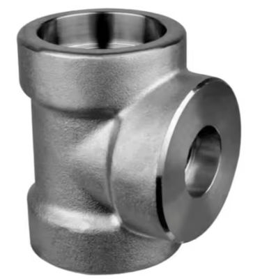 ASME B16.11 2000# 3000# 6000# 9000# Stainless Steel High Pressure Pipe Fittings Socket Weld Threaded Tee