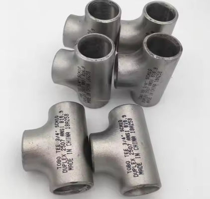 High Yield Stainless Steel Tee Connector 1000°F Heat Resistant