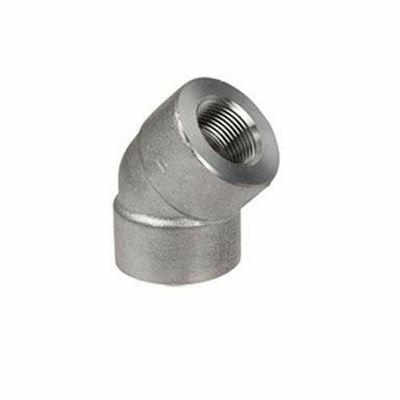 45° SCH 40 21.3mm Forged Pipe Fittings Short Radius Elbow ASME B16.9